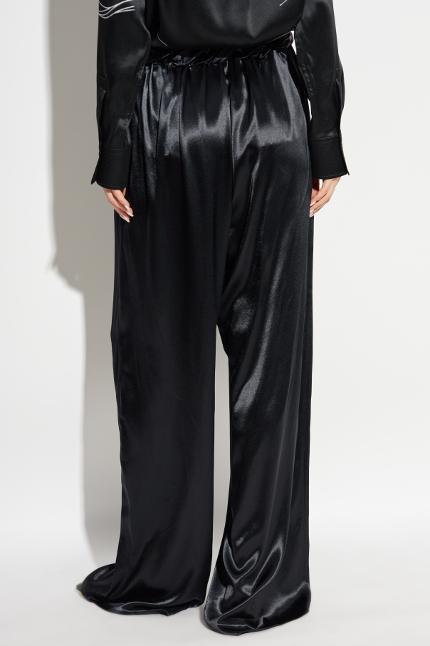 【関税込み】FERRAGAMO PALAZZO SILK PANTS FERRAGAMO Loose-fitting satin pants | Women's Clothing | Vitkac